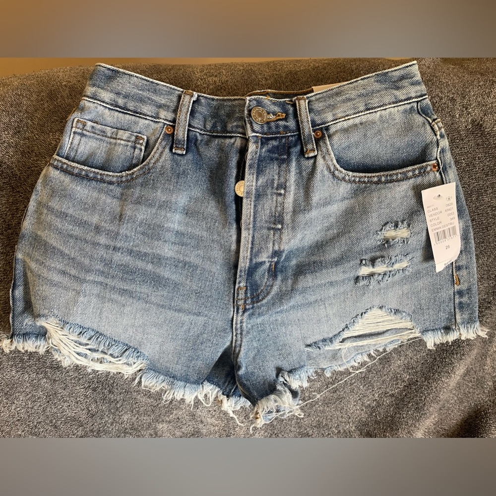 PACSUN VINTAGE HIGH RISE DENIM SHORTS | SIZE 26